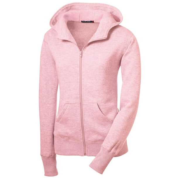 SportTek SportTek Women's Stylish FullZip Hooded Fleece Jacket