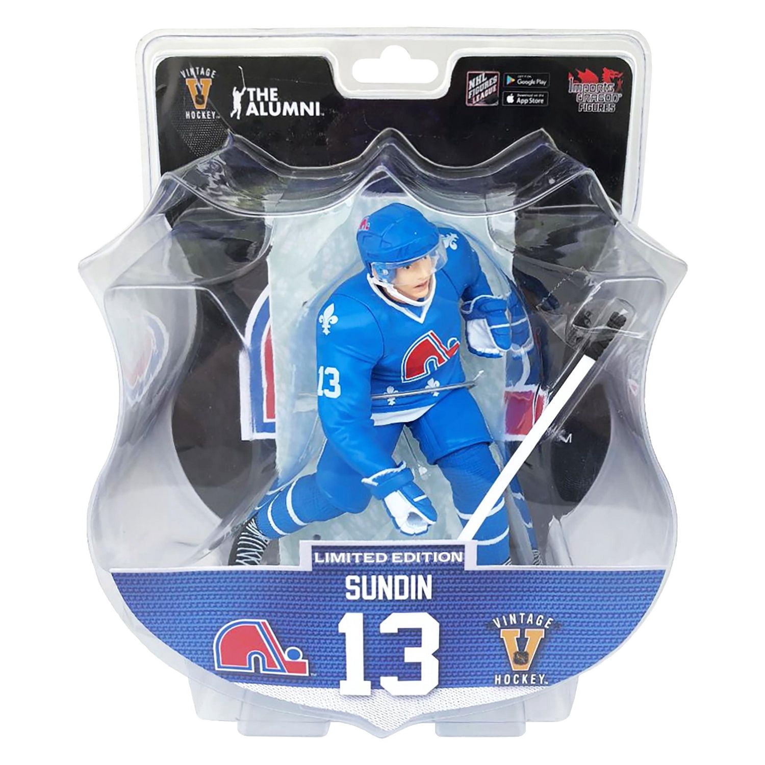 NHL Figures  - Mats Sundin - Quebec Nordiques - 6 Inch Figure