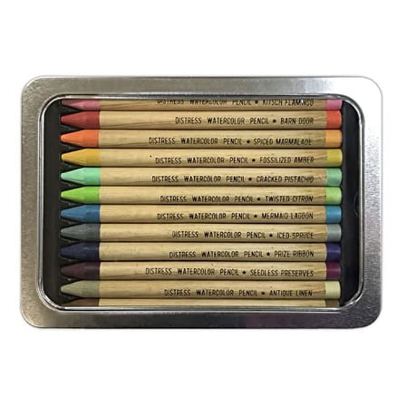 Tim Holtz Distress Watercolor Pencils Set 1, 2 and 3-36 Woodless Watercolor Pencils