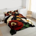 thumbnail image 3 of Homewish Vintage Flowers 3-Piece Full Size Comforter Sets For Boys Girls,Colorful Floral Blossoms Bedding Comforter Set,Spring Garden Lightweight Bedding Sets,Luxury Bedroom Decor,Reversible, 3 of 8