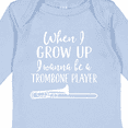 thumbnail image 4 of Inktastic Future Trombone Player Music Boys or Girls Long Sleeve Baby Bodysuit, 4 of 5