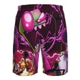thumbnail image 6 of Invader Zim Men's Beach Shorts Swim Trunks Casual Quick Dry Board Shorts Swimwear with Mesh Lined and Pockets, 6 of 8