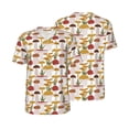 thumbnail image 6 of Rocae Mushroom for Breathable Men's Baseball T-Shirt Fashionable Casual Baseball Jersey, Moisture-wicking Sportswear XX-Large, 6 of 9