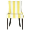 thumbnail image 2 of SAFAVIEH Lester 19''H Awning Stripes Dining Chair Set of 2 Yellow / White, 2 of 7