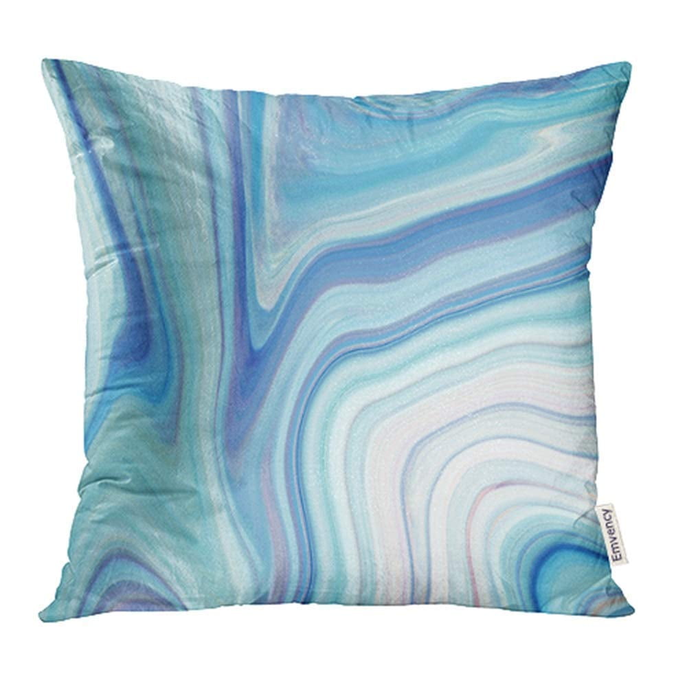 Blue marble throw pillow hot sale