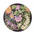 thumbnail image 1 of Vintage Mouse Pad for Computers, Blooming Flowers Nostalgia on Dark Background, Round Non-Slip Thick Rubber Modern Gaming Mousepad, 8" Round, Dark Brown Multicolor, by Ambesonne, 1 of 2