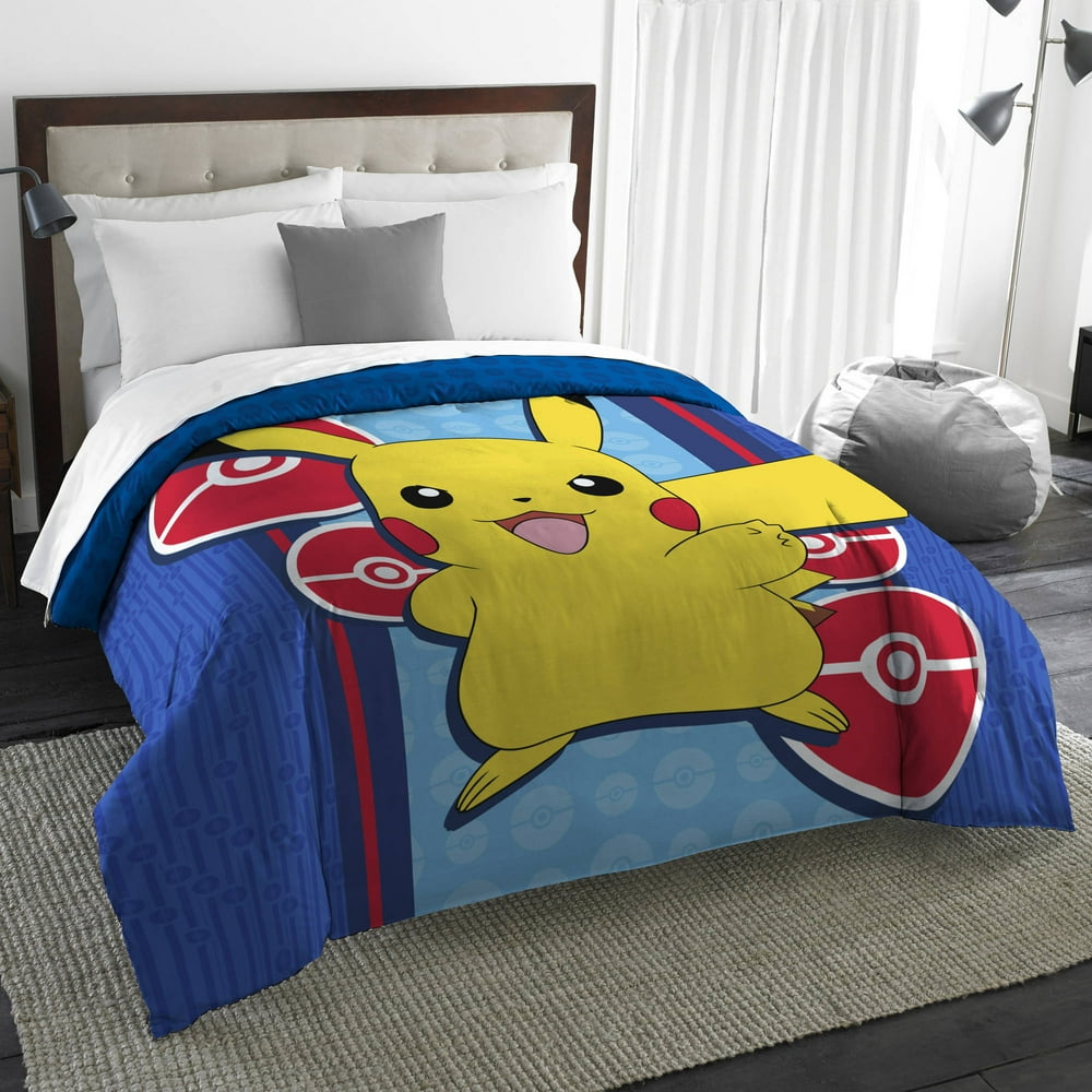 Pokémon Electric Ignite 72" x 86" Twin Full Comforter Set, 1 Each