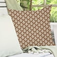 thumbnail image 5 of Block Print Throw Pillow Covers 20x20 Inch Set of 2 Vintage Floral Pale Brown Boho Outdoor Spring Fall Cottage Decorations Decorative Throw Pillows Cases for Home Bed Living Room Couch Decor, 5 of 6