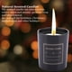 thumbnail image 3 of Velas aromáticas portátiles, cera de soja, vidrio negro, velas aromáticas, regalo (rosa), 3 of 8