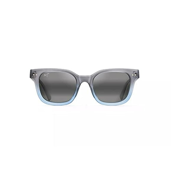 Shore Break w Patented PolarizedPlus2 Lenses Polarized Classic Sunglasses, Matte Trans Blue Grey Fade Neutral Grey Polarized, Small