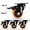 4-3"(Orange), variant on Caster Wheels Heavy Duty 5 Inch Casters Set Of 2 Locking Swivel For Cartniture And Workbench Red