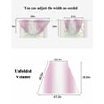 thumbnail image 6 of Waterfall Valances for Windows, Pink White Ombre Kitchen Sheer Valance Curtains, Modern Abstract Art Farmhouse Gradient Rod Pocket Elegant Swag Valances for Living Room Bedroom, 47.2"x38.5", 3 Panel, 6 of 8