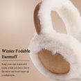 thumbnail image 5 of Orejeras de invierno para mujer, calentador de orejas plegable, cubierta de oreja esponjosa, cálida para exteriores para cualquier actividad al aire libre, mantendrá tus oídos cómodos, 5 of 5