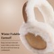 thumbnail image 5 of Orejeras de invierno para mujer, calentador de orejas plegable, cubierta de oreja esponjosa, cálida para exteriores para cualquier actividad al aire libre, mantendrá tus oídos cómodos, 5 of 5