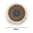 thumbnail image 3 of Flmtop 1PC Round Coasters Stain-Proof and Heat-Resistant Coasters Soft Straw Braided Bohemian Mats Dining Coasters Thickened Table Protection Placemats for Restaurants Bars Kitchens, 3 of 10