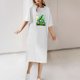 thumbnail image 5 of Vestido Corto de Verano Cuello Redondo Estilo de Camiseta de Longitud de Tobillo de Manga Corta, Altamente Elástico para Pijamas Y Ropa Interior Sexy, 5 of 8