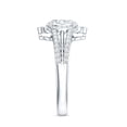 thumbnail image 3 of Rosec Jewels Lab Grown Diamond Vintage Engagement Ring - 6x8 mm Oval - EF-VS Grade, 10K White Gold, US 12.00, 3 of 8