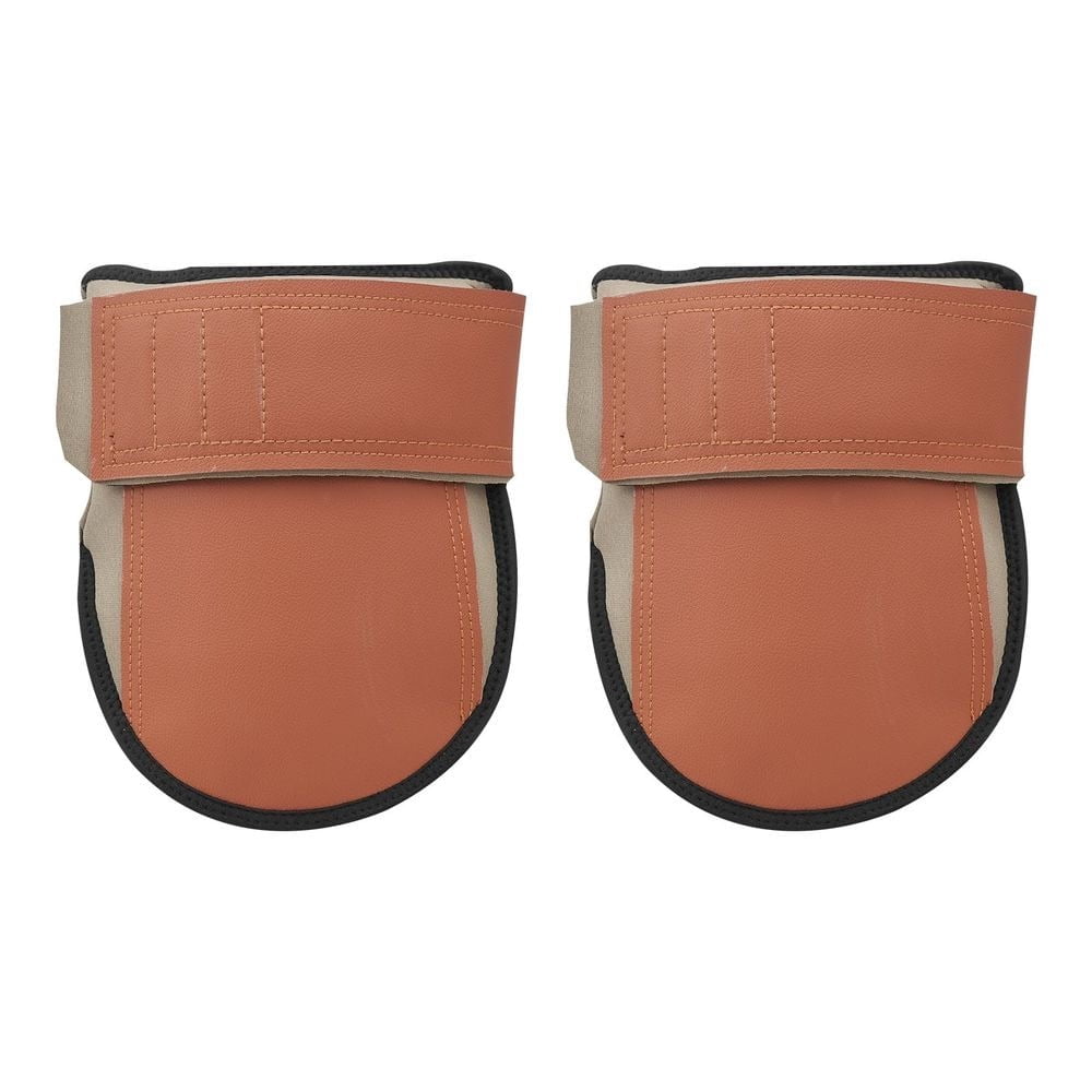 Knee Pads for Work, Durable Leather Construction Pads, Machine Washable Work Knee Pads, Easy to Wear and Take Off, Extra Thick Knee Support for Gardening Flooring and Cleaning, Black and Brown