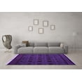 thumbnail image 3 of Ahgly Company Indoor Square Abstract Purple Modern Area Rugs, 7' Square, 3 of 4