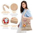 thumbnail image 4 of Supvox Crochet Mesh Beach Tote Bag Khaki Knitted Woven for Beach Use 3Pcs, 4 of 8