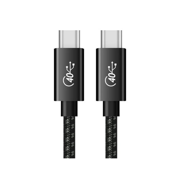 USB4 Cable Compatible with Thunderbolt 4 Cable USB4 40Gbps Cable with 100W Charging and 8K@60Hz 5K@60Hz or Dual 4K Video Compatible with Thunderbolt 4/3,USB-C(1.5M)