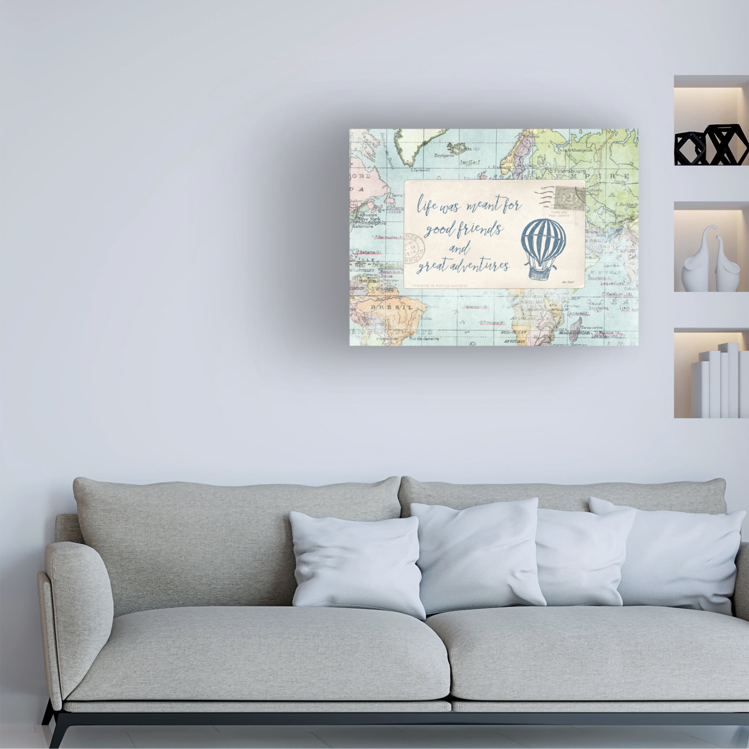 Katie Pertiet 'Travel Posts III' Canvas Art