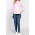 thumbnail image 6 of Women's Long sleeve button down stretch poplin shirt, 6 of 6