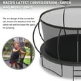 thumbnail image 5 of Kacho Trampoline, 12FT Trampoline for Adults and Kids, 1200LBS Trampoline with Enclosure Net, Basketball Hoop, Ladder, Wind Stakes, Outdoor Heavy-Duty Trampolines, Black, 5 of 8