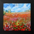 thumbnail image 2 of Bolokofsky, Ronald 12x12 Black Modern Framed Museum Art Print Titled - Flower Garden III, 2 of 5
