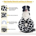 thumbnail image 3 of Pet Recovery Collar, Soft Dog Cone after Surgery, Inflatable Cone for Dogs and Cat, Black and White Cow Spot Dog Donut Collar, Wound Healing Adjustable E Collars, Cone for Dogs after Surgery, 3 of 7