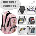 thumbnail image 3 of KUIFORTI Bow Duck School Bag with Lunch Bag Girls Backpack Set of 4 Kids School Bag Pencil Bags Fashion for Elementary Primary Middle School Back to School Supplies, 3 of 7