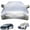 Silver, variant on Half Car Hail Protection Cover, Thickened Waterproof Vehicle Cover for Cars & SUVs, Snow, Wind & UV Resistant