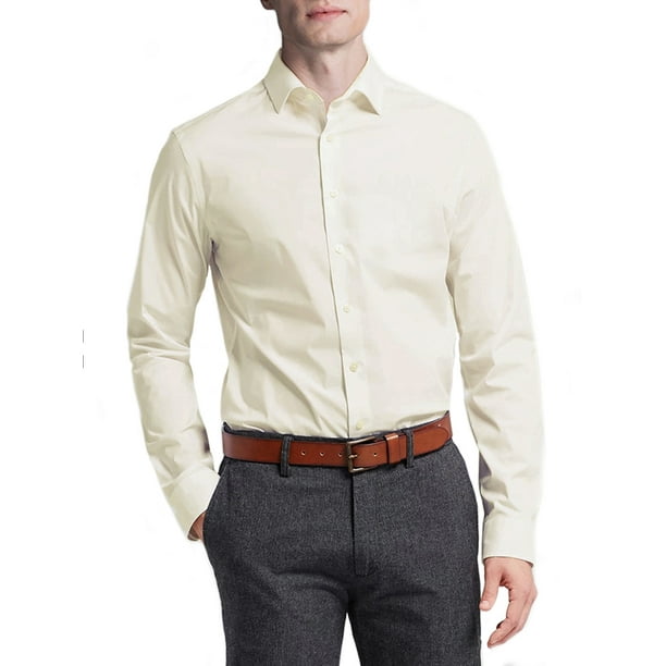 Zenbriele Mens Regular/Classic Fit Spread Collar Long Sleeve Dress