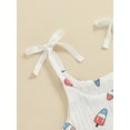 thumbnail image 5 of Bagilaanoe 4th of July Newborn Baby Girl Rompers Print Sleeveless Bodysuit 3M 6M 12M 18M Infant Summer One Piece Short Jumpsuit for Independence Day, 5 of 8