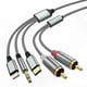 thumbnail image 1 of 3-in-1 o Adapter: Lightning, RCA, USB C to 3.5mm and RCA for Car o, Home Theater, and Speakers Setup Connection Solution, 1 of 5