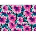 thumbnail image 2 of Zelouf Wild Large Floral Mikado  , Sewing, DIY, Crafts Fabric by the Yard, Black/pink, 10 Yard, 2 of 2