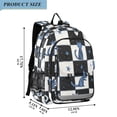 thumbnail image 2 of FORMRS Unisex School Backpack 17" Student Travel Bag with Laptop Compartment, Blue Cat Stars, 2 of 7
