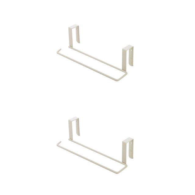 Advancent Nuevo estilo, rollo de papel para baño, estante de almacenamiento de toallas de alta calidad, organizador de artículos diversos, blanco 2piezas