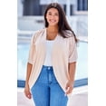 thumbnail image 3 of Plus Size Ribbed Cocoon Cover Up, 3 of 5