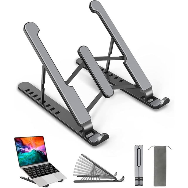 Soporte de mesa plegable portátil para ordenadores portátiles y tabletas 10-15.6