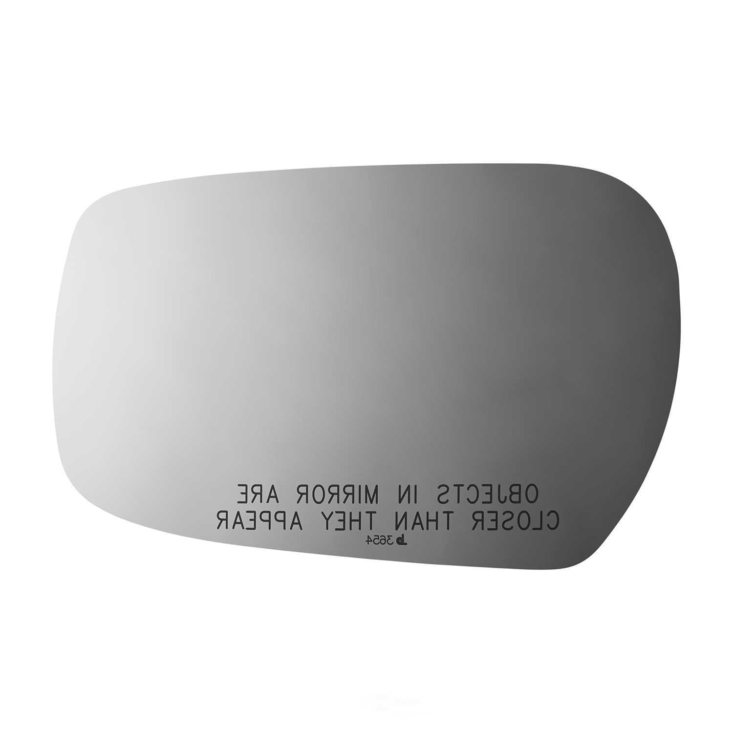 Burco Side View Mirror Replacement Glass - Clear Glass - 3654