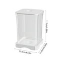 thumbnail image 3 of Rojia Mini Aquarium Self Cleaning Desktop Ecology Aquarium LED Lighting Cubes Shaped Aquarium Starters Creatives Rotary Aquarium 7x4.6in, 3 of 7