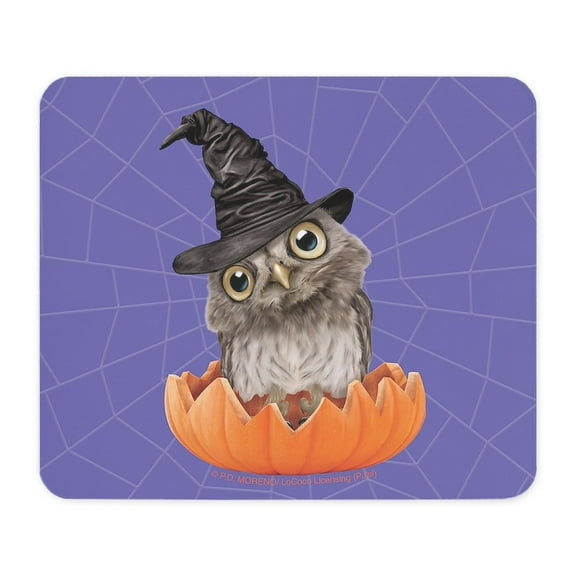 CafePress - PD Moreno's Halloween Owl - Non-slip Rubber Mousepad, Gaming Mouse Pad