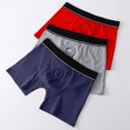 thumbnail image 3 of Men Boxer Underwear Breathable Pouch 3D Cutting Comfortable Home Panties Elastic Low-rise Shorts Briefs, 3 of 8