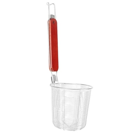 

2Pcs Stainless Steel Long Wood Handle Spider Strainer Kitchen Tool for Home