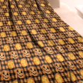 thumbnail image 3 of Plaid Pumpkin Halloween Pattern Blanket,Comfortable Soft Flannel Throw Blanket,All Season,Warm Lightweight Blankets for Sofa Bed Couch Living Room Chair,40"x50", 3 of 4