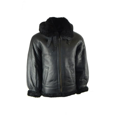 Shearling Leather Coat - Isabel Ricci Men's B3 Shearling Leather Jacket