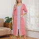 thumbnail image 1 of Batas de invierno para mujer, camisón cálido y camisón de invierno con cremallera y bolsillos, pijama holgado para mujer., 1 of 9
