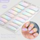 thumbnail image 2 of Harunouta Gradient Auroras, tiras de uñas de Gel semicuradas, pegatinas de esmalte de Gel brillantes para uñas, funciona con lámparas de uñas LED UV, 2 of 5