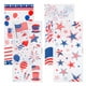 thumbnail image 2 of 100 bolsas de plástico transparentes para dulces, con estampado de bandera estadounidense, para fiestas y decoraciones del Día de la Independencia, 2 of 7